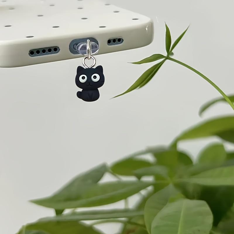 A Cute Little Cat Phone Dust Plug, Handmade, Exquisite And Compact, Protects The Charging Port. Adds Decorative Dust Protection