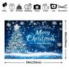 1Pcs Festive Polyester Christmas Decoration Background Winter Backdrop Decorations For Photo Studio Photo Booth Christams Party