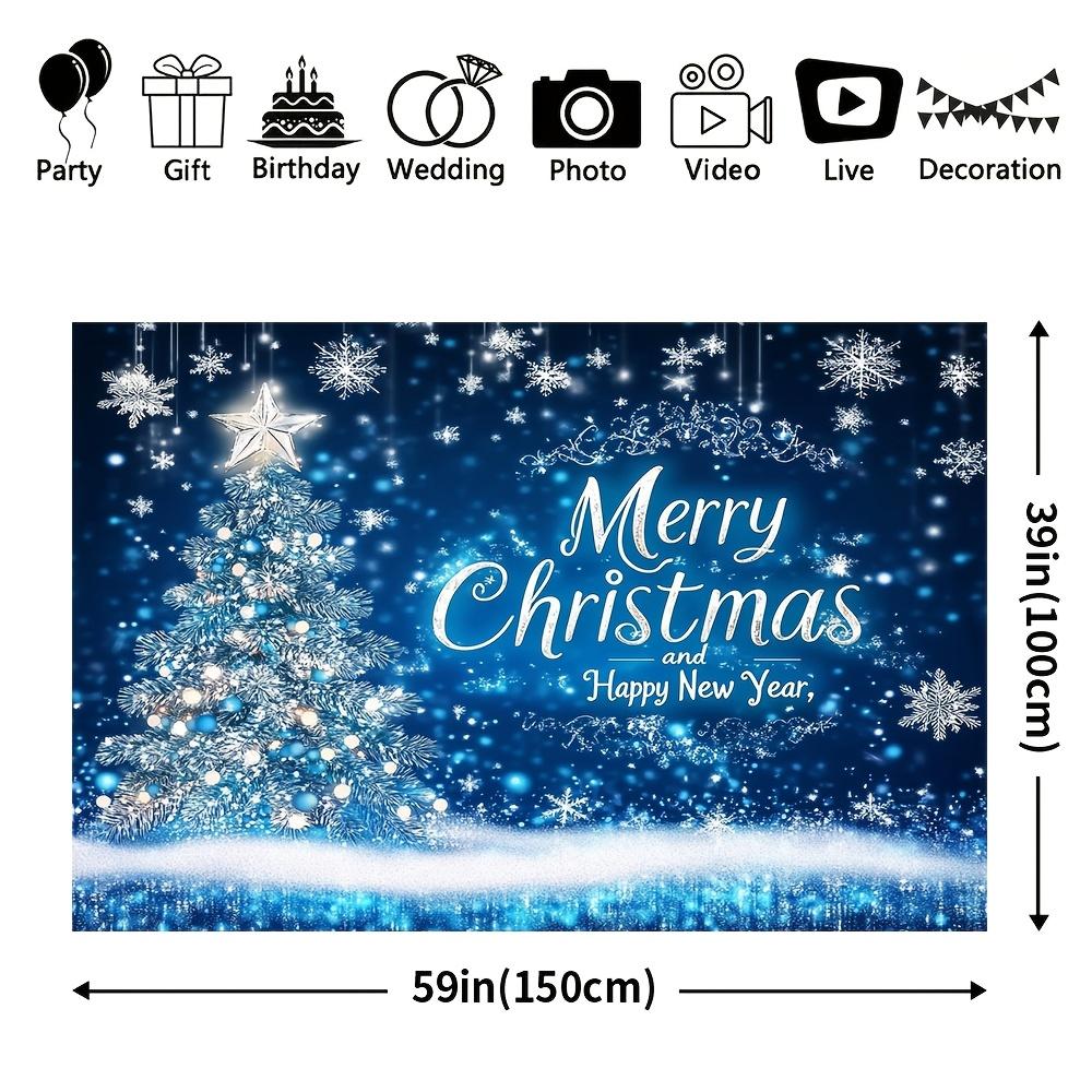 1Pcs Festive Polyester Christmas Decoration Background Winter Backdrop Decorations For Photo Studio Photo Booth Christams Party