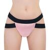 LittleForBig Men's Adult Panties, Double Strap T-Back, Unisex Shapewear, Smooth, Pink, Size S