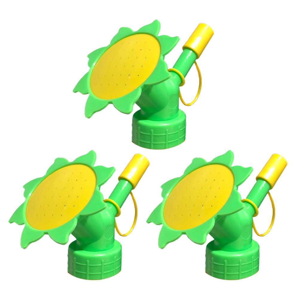 3pcs Garden Watering Sprinkler Nozzle Flower Waterers Bottle Watering Cans Sprinkler Easy Tool Portable Garden Tools зелёный