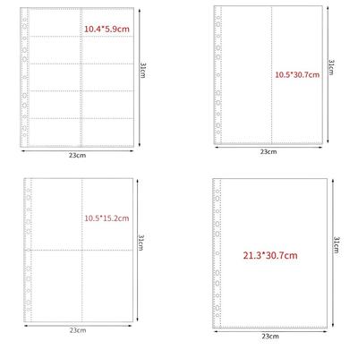 Multiple Pockets A4 Kpop Photocard Binder Transparent DIY Photo Album Refill Pages PP Card Stamp Die Jewelry Storage