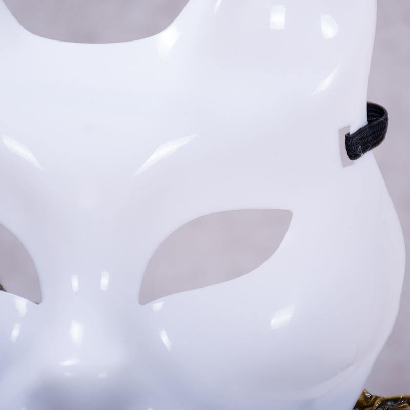 1/2/3-10 Stück Maskenball Katzenmaske Leere Maske Katze DIY Maske Tier Halbmaske Bemalbare Leere Maske Party Cosplay Zubehör
