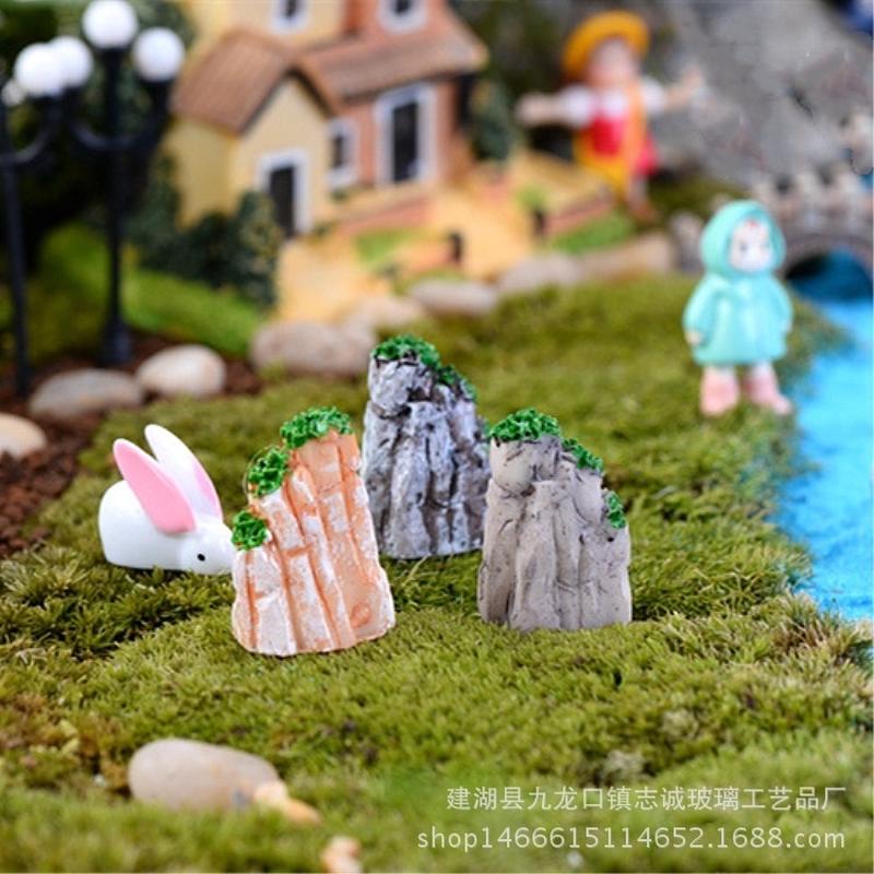 3pcs Micro Landscape Bryophyte Bottle Mini Rockery Multi Meat Ecological Bottle Potted