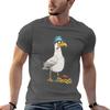 T-shirt Classica Gabbiano Con Patatine Fritte T-shirt con Fantasia alla Moda Per Uomo