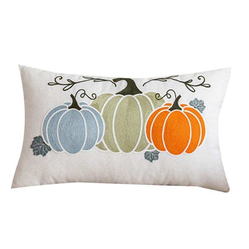 

Pumpkin Throw Pillow Cover Pillowcase with Delicate Stitching Pillow Case Home Sofa Decoration Accessory