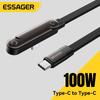 Essager 100W Кутовий USB Type-C Кабель 100W Для iPhone 17 16Pro Max Type C Кабель для Macbook pro Швидка Зарядка Провід для Huawei ipad