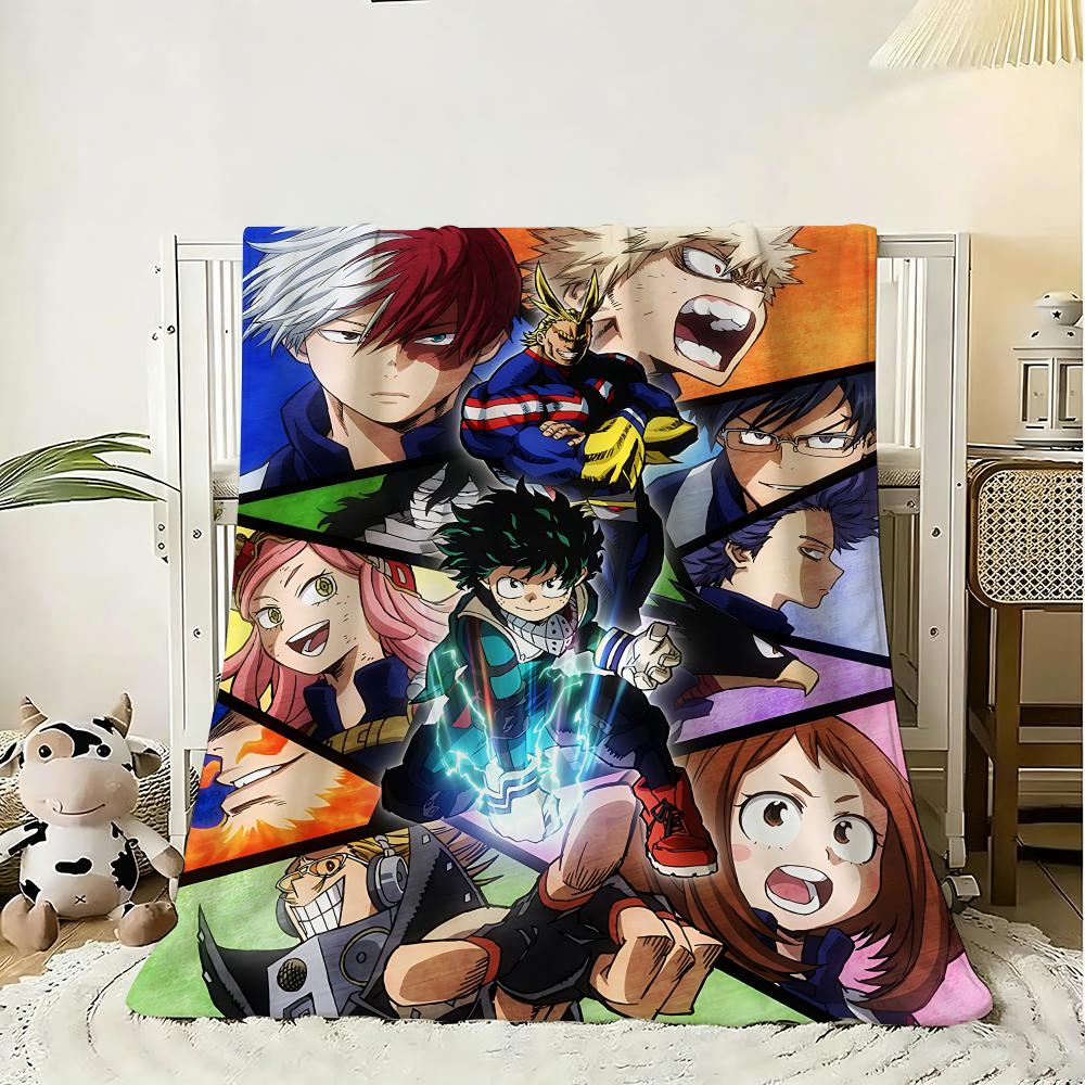 My Hero Academia Anime Throw 240g Flannel Blanket Lightweight Soft Skin-friendly Summer Thin Throw Blanket