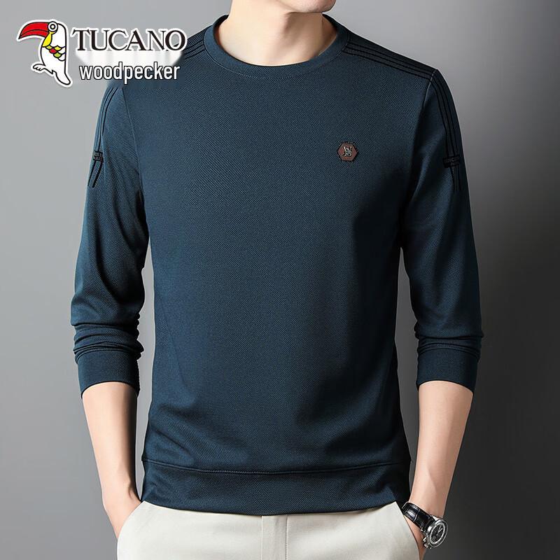 TUCANO Men s Casual Long Sleeve Round Neck T-Shirt XXXL