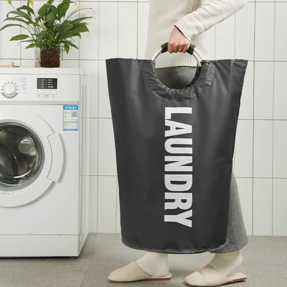 90L Large Capacity Laundry Basket Foldable Dirty Clothes Storage Bag for Bathroom Balcony Multi-Purpose Toys Storage Basket