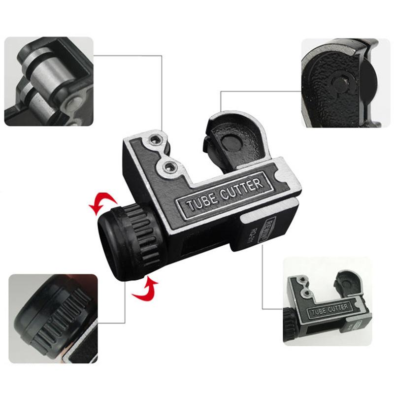 Mini Adjustable Tube Hose Tubing Cutter Cutting Tools for 3-28mm Copper Aluminum Plastic Pipes for Workshop