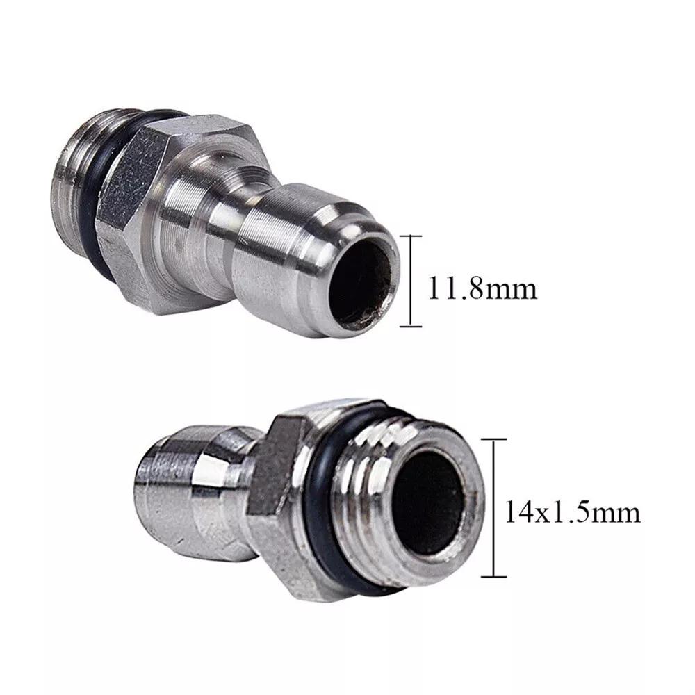 2Sets 1/4 Inch Quick Release Connect Fitting Pressure Washer Coupling Universal Adapter Durable For High Pressure Washer Hose