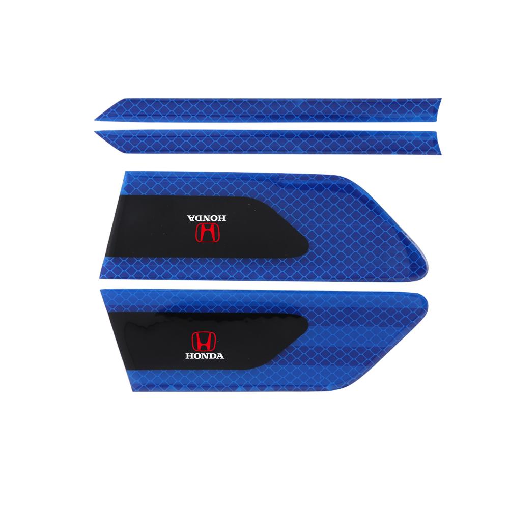 2pcs Car Side Fender Reflective Safety Strip Stickers Auto Warning Reflector Tape For Honda Civic Accord Jazz City CR-Z Insight RF6