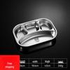 Zhishi 304 Stainless Steel Partitioned Meal Tray