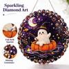 Halloween 2D Acrylic Hanging Ornaments Flat Design Decorations, Set of 8