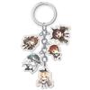 Overlord Anime Game Cute Acrylic Keychain Set (5 Transparent Ornaments)