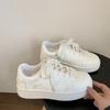 Lightweight and Versatile Women's Shoes Korean Version Breathable Platform White Shoes 2025 Autumn and Winter New Sports Shoes Casual Bread Shoes