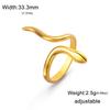 Fashion Stainless Steel Open Ring Dragonfly Irregular Geometric Finger Rings Women Jewelry Wedding Gift Wholesale