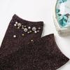 Fashion Socks - Pearl Flower Sparkly Socks k2208