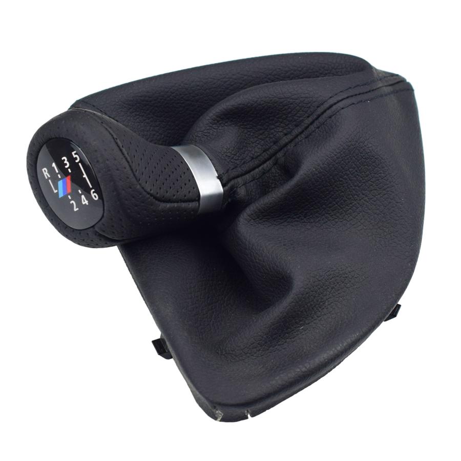 For BMW  E87 X1 6Speed Left Drive Gear Shift Knob Head Boot Cover