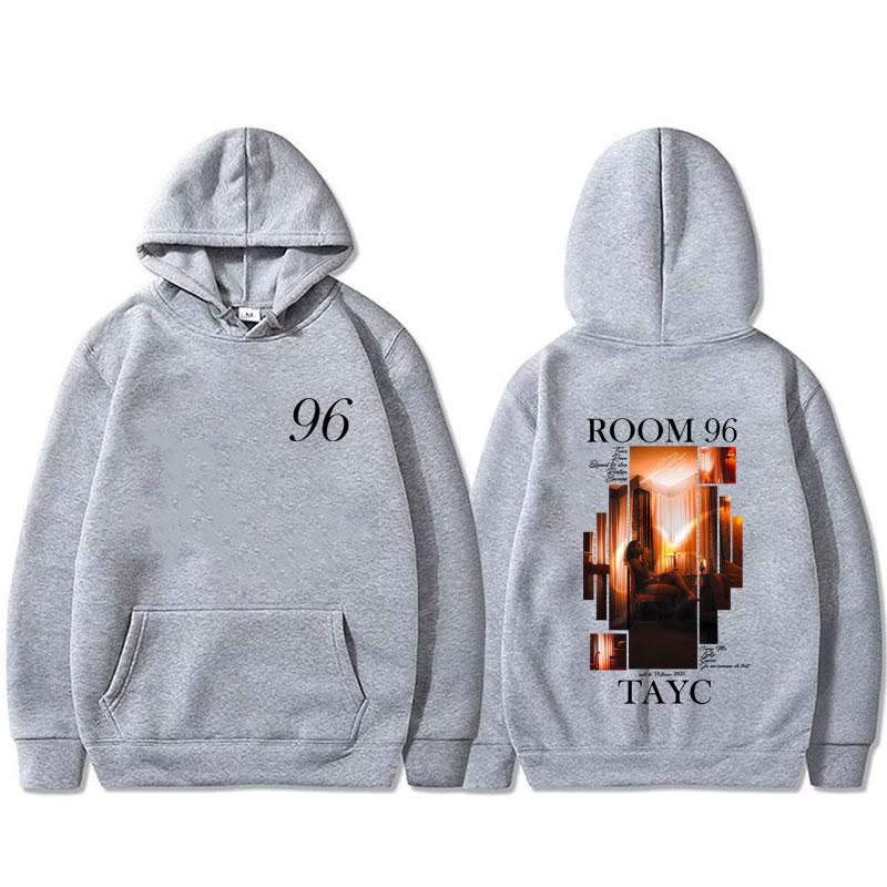 Rapper Tayc ROOM 96 Album Graphic Hoodie Men's Hip Hop Fashion Pop Music Sweatshirt Male Casual Vintage Fleece Cotton Hoodies