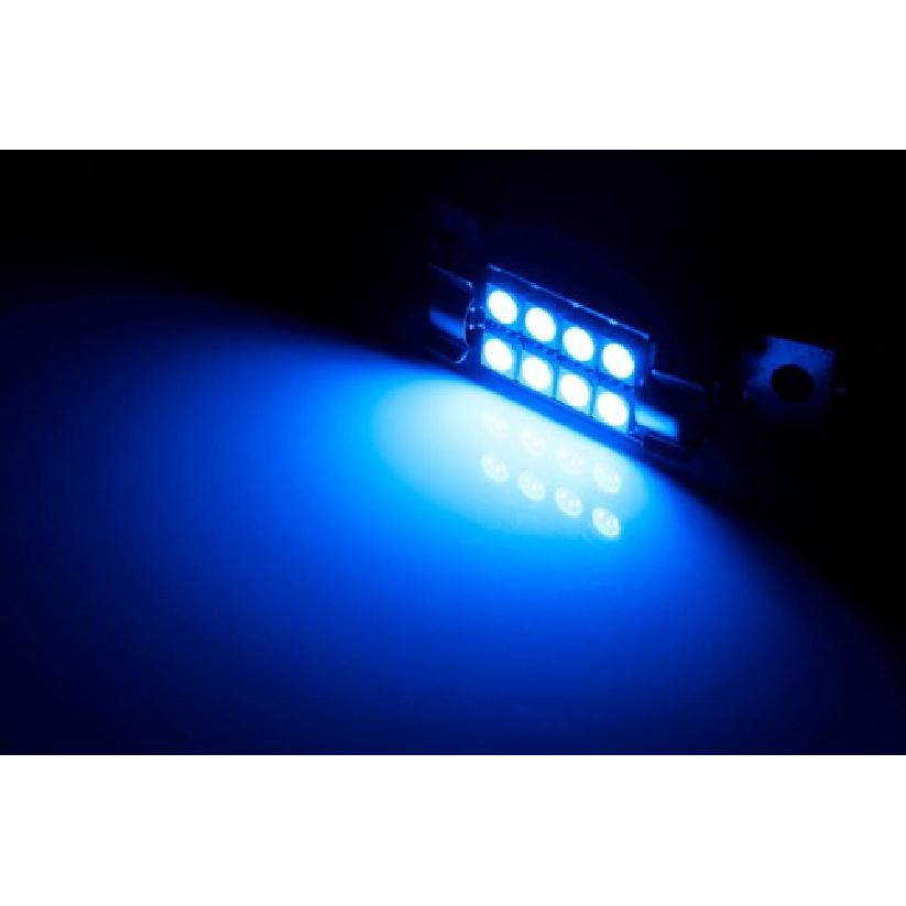1pc HID Blue 8-SMD Error Free 578 2112 6411 LED Dome Tunk Area Cargo Light Bulb