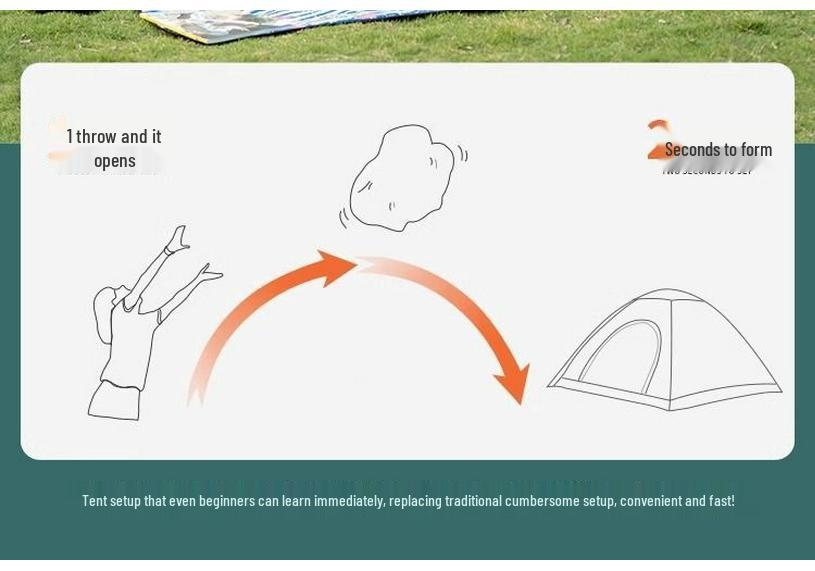 Portable Automatic Folding Tent for Camping, Hiking, and Beach