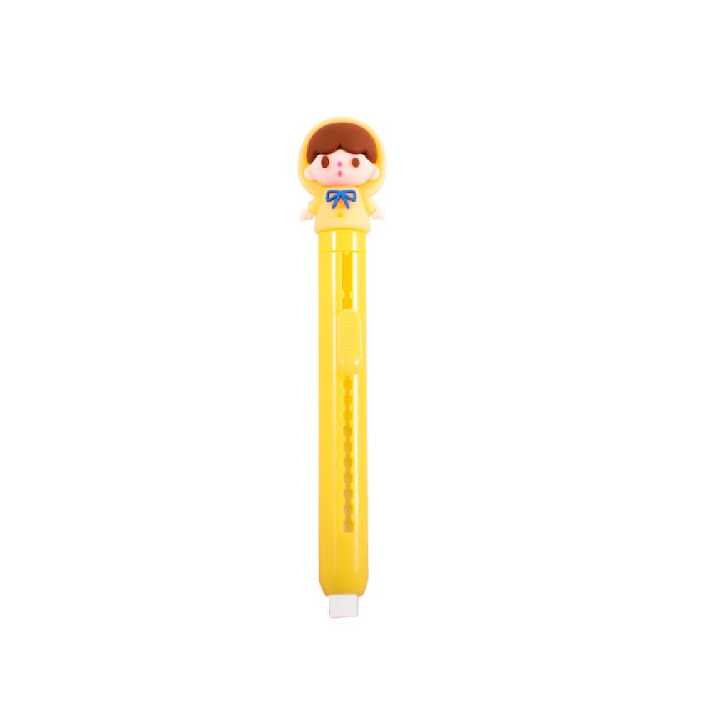 Pencil Wiping Eraser Novelty Pencil Eraser Retractable Push Pull Eraser Office Accessories