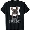 Offizielles Schlafshirt süßer französischer Bulldoggenhund Nachthemd T-Shirt