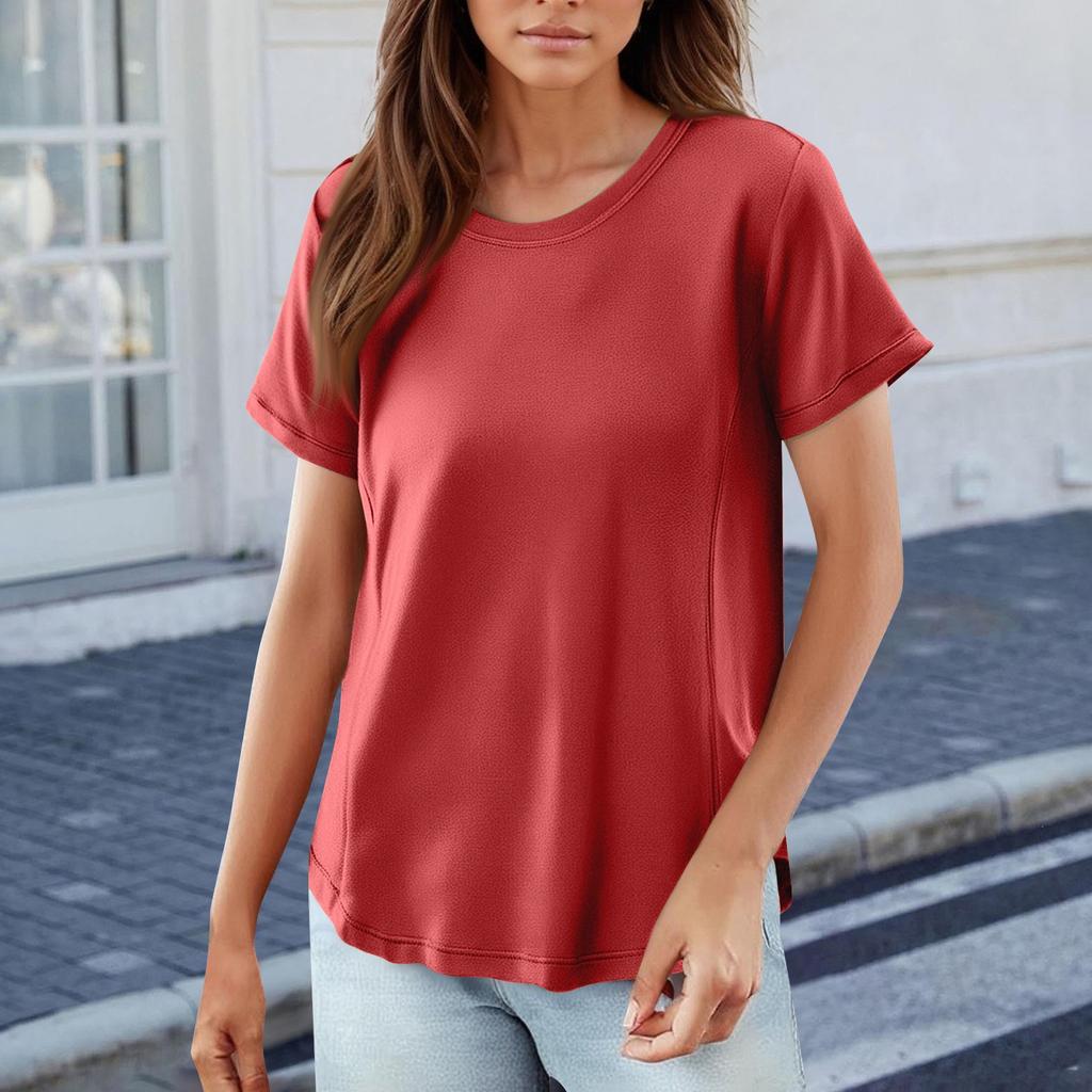 T Shirts Short Sleeve Tees For Women Fashion Tops Lightweight Soft Casual Summer Outfits Clothes