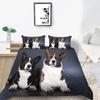 3D Pet Dog Pattern Bedding Set Home Decoration Gift for Boys and Girls Single Bed Double Bed Decoration