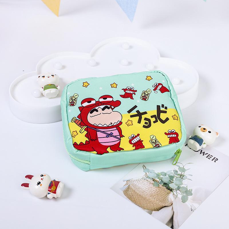 Shin Chan Crayon Compact Personal Care Bags Oxford Fabric Girl Travel Storage