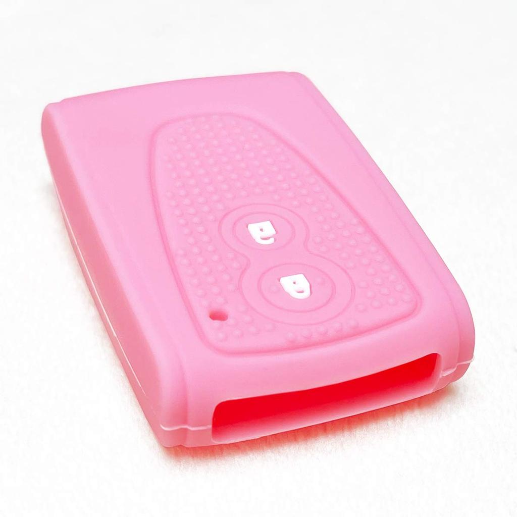 IKT Silicone Cover for Daihatsu Car Smart Key 2 Buttons Light Pink/Tanto Custom/Tanto Exe/Move/Move