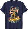 Get In Loser We're Crossing The Delaware Washington Hotdog T-Shirt