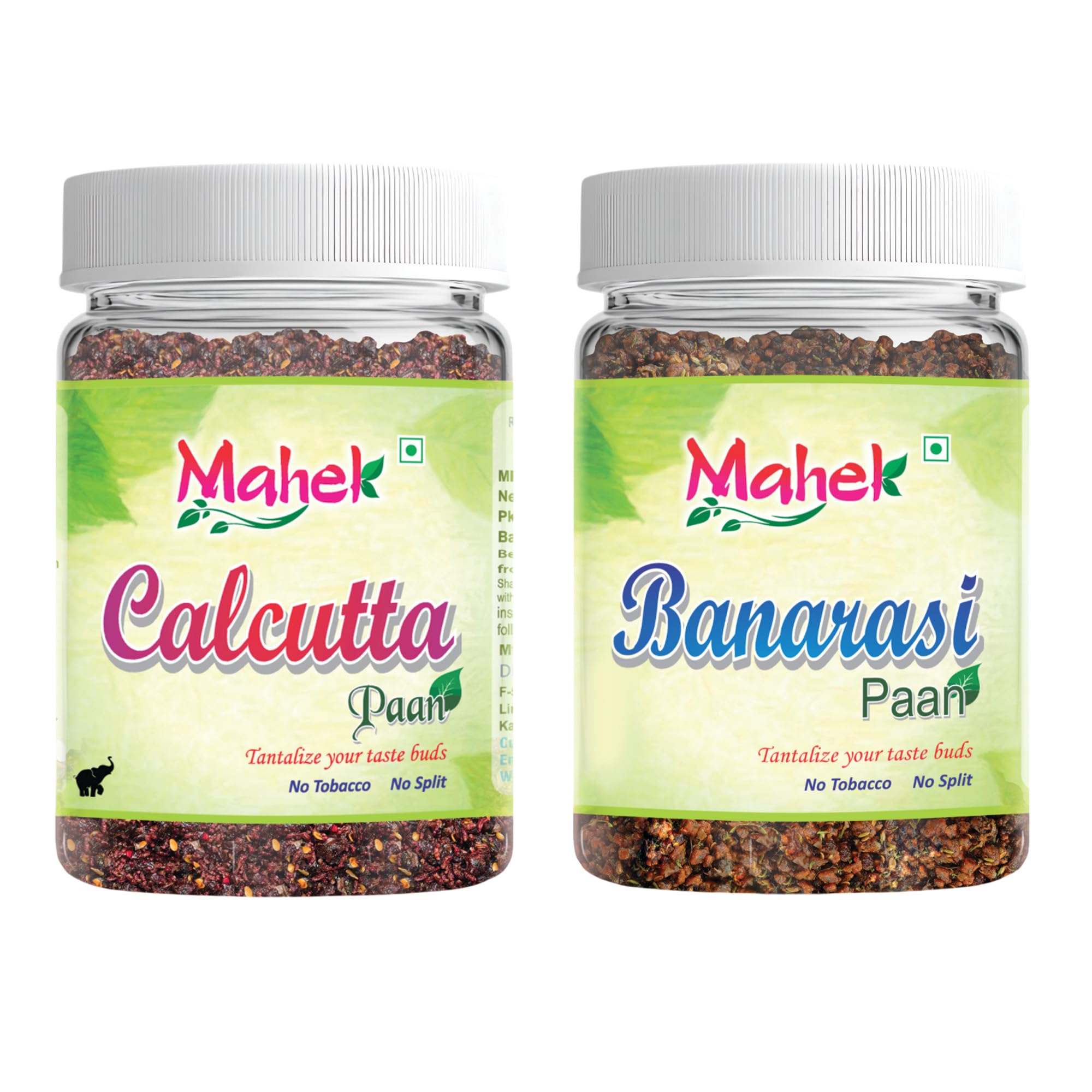 Mahek Banarasi & Calcutta Paan 300Gm (Pack of 2) | Mukhwas Mouth Freshener & Digestive, After-Meal Snack | with Gulkand, Saunf, Cardamom, & Betel