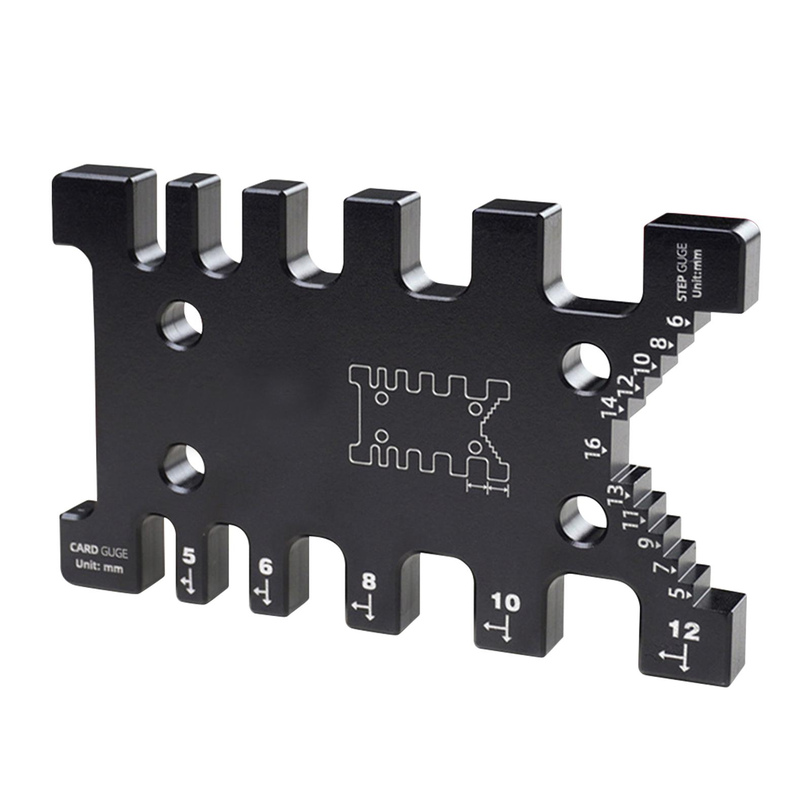 

Столярный калибр для шипов, деревообрабатывающий реквизит, деревообрабатывающий вспомогательный столярный инструмент чёрный