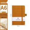 A6 Color Elastic Band Portable Notebook - Student Memo with Skin-Feel Leather Pocket Design