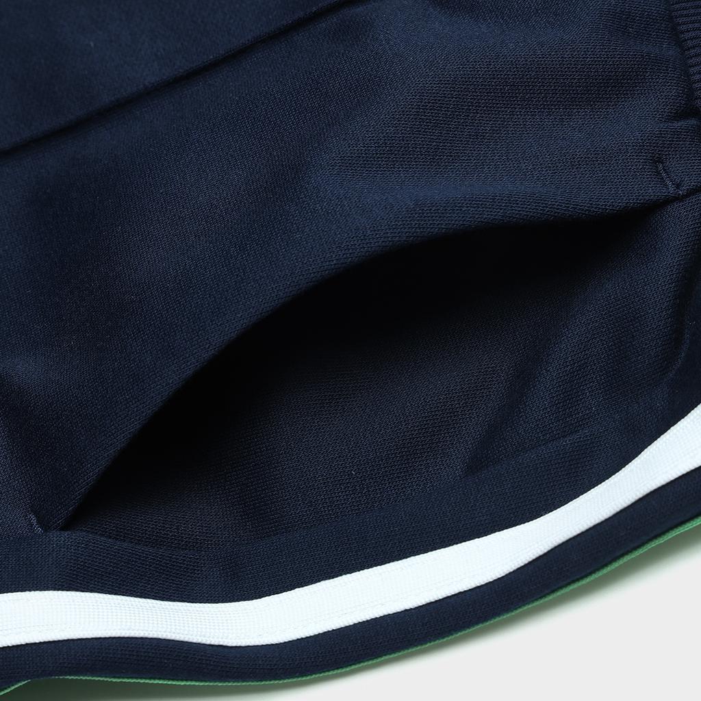 Fila Color Block Letter Print Vintage Flared Casual Knit Sports Pants Women Bottoms Deep-Navy F11W419604F-NV