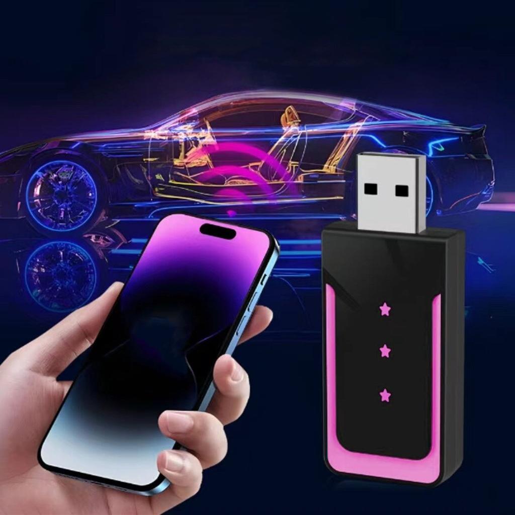 Wireless Adapter for Carplay Fast Connection Converts Wired To Wireless 2 In 1 Plug and Play Dongle