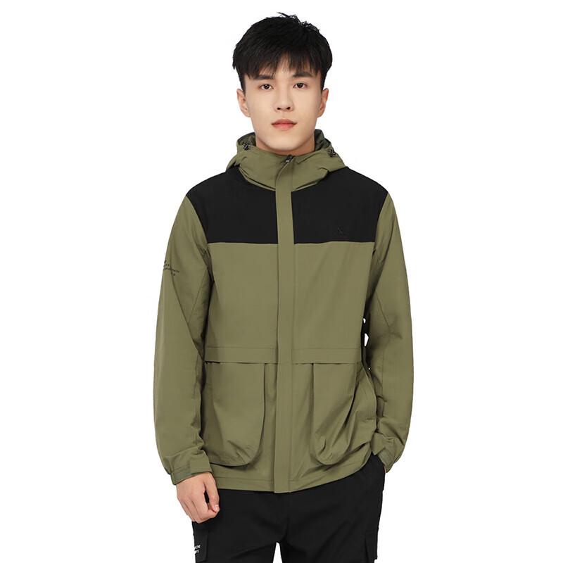 

HUMTTO Men s Outdoor Casual Windproof Hooded Jacket 2XL
