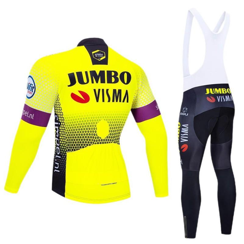 Mens Long Sleeve Cycling Jersey Set Breathable Quick Dry Performance Bike Wear Road