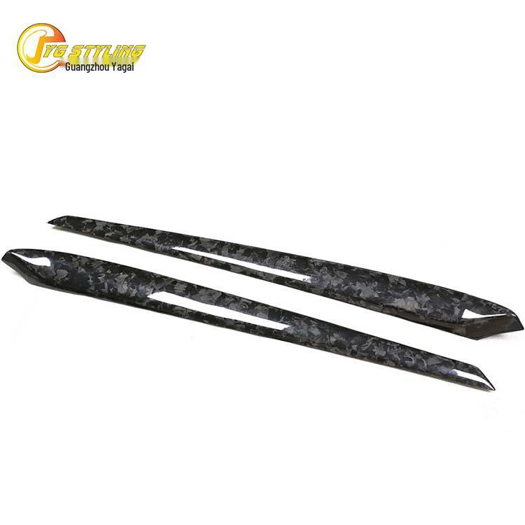 Tesla Model Y Dry Carbon Interior Door Trim Sticker Set