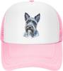 Scottish Terrier Portrait Trucker Hat Watercolor Dog Breed Mesh Baseball Cap Adjustable Outdoor Headwear