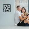 Soccer Metal Wall Decor Iron Hollowed Out Silhouette Hanging Living Room Bedroom Home Decor Crafts