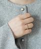 Alleun 14K 18K Ball Gold Ring Jewelry Layering