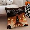 AAttack on Titan Cushion Cover Linen Pillow Case Soft Breathable Protective Couch Room Decoration