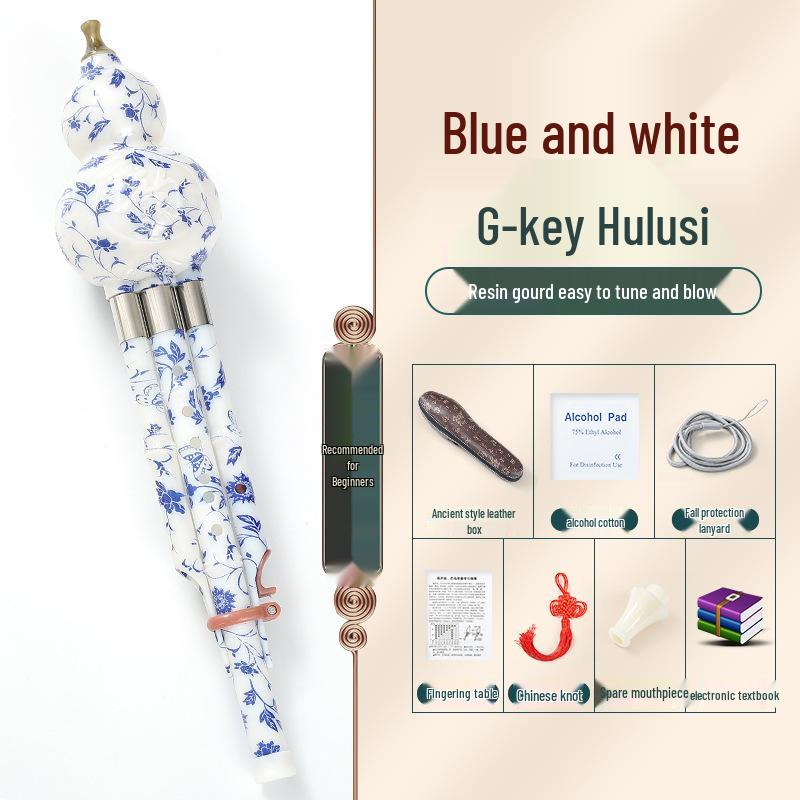 Beginner Hulusi Gourd Flute for Primary School Students - Ethnic B-flat and C Key Musical Instrument