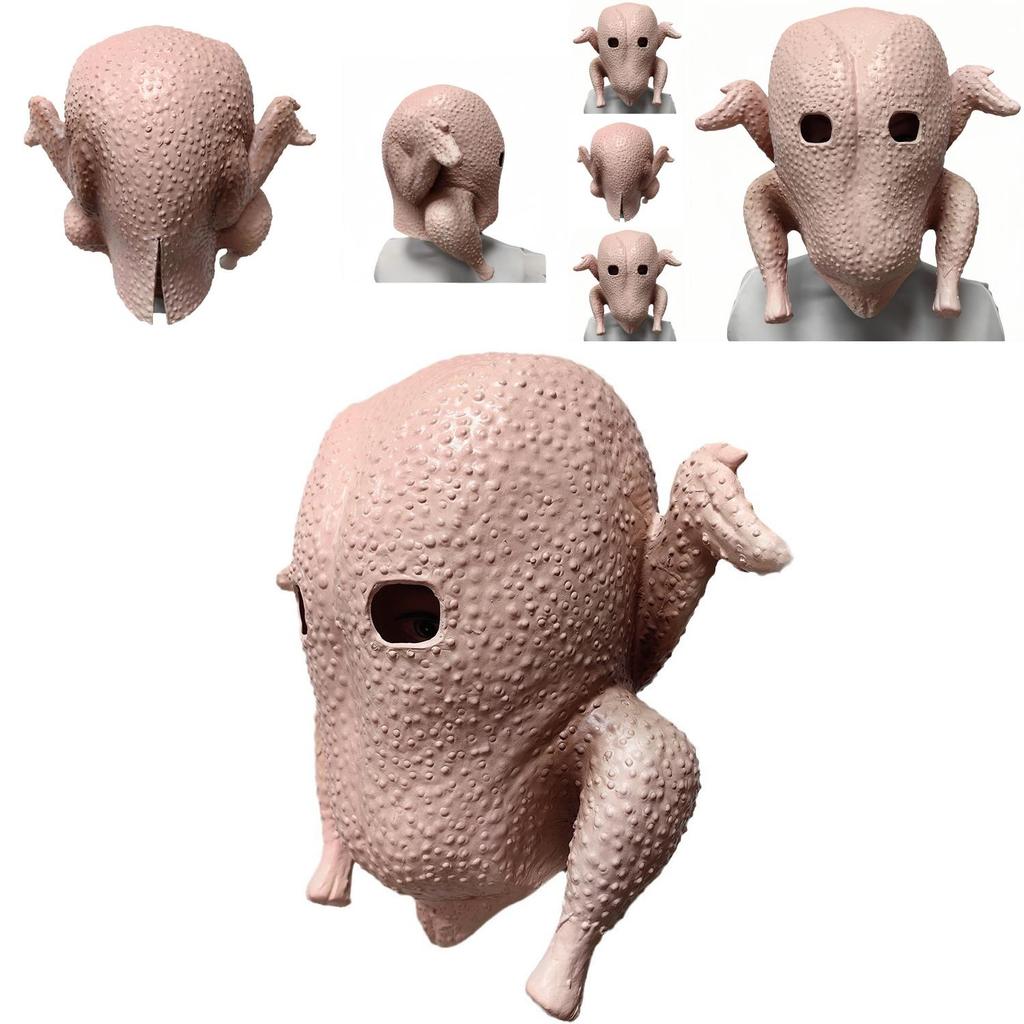 Chicken Mask Latex Costume Accessory For Halloween And Party Events