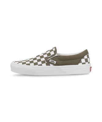 Vans Classic Slip-On - (Color Theory) Checkerboard Olive Brown / Vn000Z7Aovb1