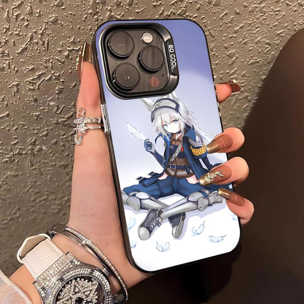 Arknights Grani Translucent Mobile Phone Case for iPhone 17 16 15 14 13 12 11 X XR XS Air Pro Max Plus Colorful Cover